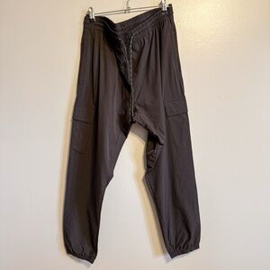 Burnside Cargo Jogger Pants Black Utility Streetwear Mens Large
